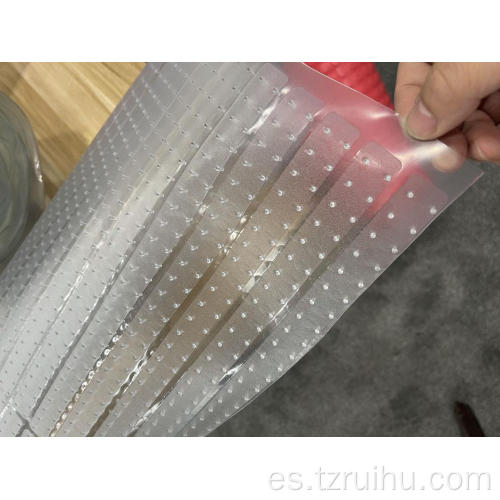 Alfombra de plástico de PVC flexible transparente suave